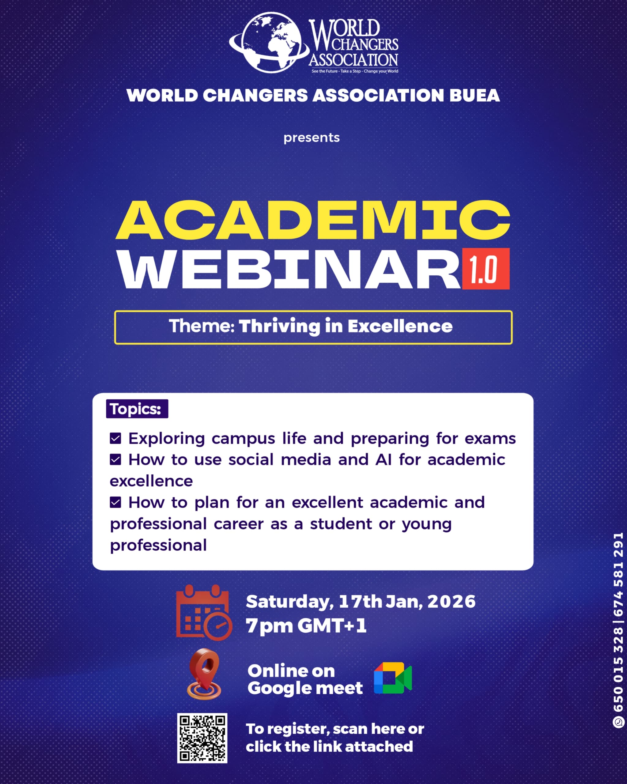 The Academic Webinar 1.0 - Thriving in Excellence